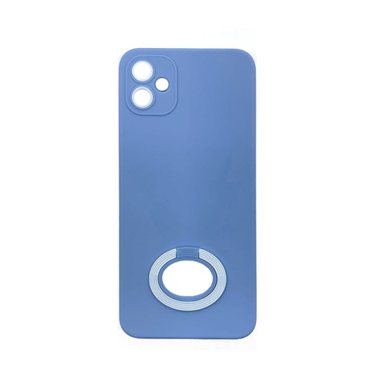 Silicone Case with Support Ring for Samsung Galaxy A04e Sky Blue